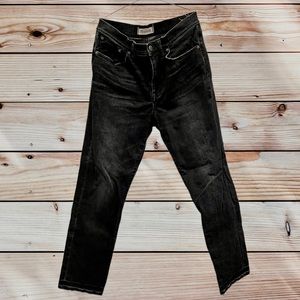 Madewell Cruiser Straight leg washed black denim